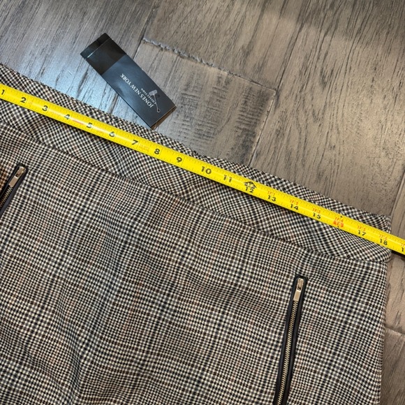 Jones New York Collection Womens Stretch Plaid Pencil Skirt Size 14 Houndstooth - Picture 6 of 11